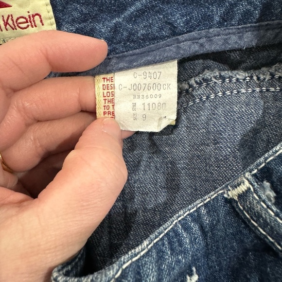 VINTAGE 70’s CALVIN KLIEN HIGH WAISTED DENIM SKIRT Jean Size 9 Rare find EUC - Picture 6 of 8